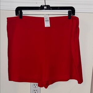 LOFT High Waist Red Women's Shorts